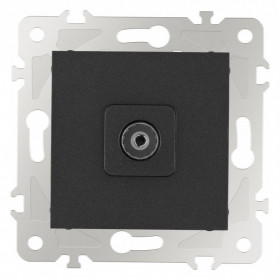 ТВ-розетка без рамки Arte Milano am-203 203.43-1.black