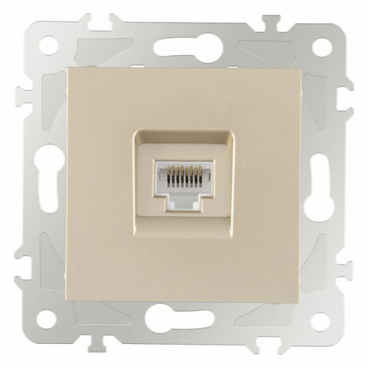 Розетка Ethernet RJ-45 без рамки Arte Milano am-203 203.45-1.shampan