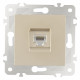 Розетка Ethernet RJ-45 без рамки Arte Milano am-203 203.45-1.shampan