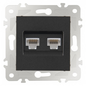 Розетка Ethernet RJ-45 без рамки Arte Milano am-203 203.45-2.black