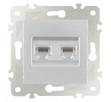 Розетка Ethernet RJ-45 без рамки Arte Milano am-203 203.45-2.silver