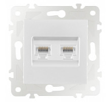Розетка Ethernet RJ-45 без рамки Arte Milano am-203 203.45-2.white