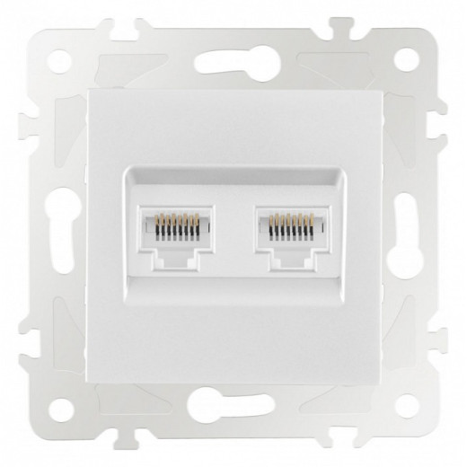 Розетка Ethernet RJ-45 без рамки Arte Milano am-203 203.45-2.white