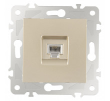 Розетка телефонная RJ-11 без рамки Arte Milano am-203 203.51-1.shampan