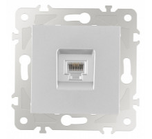 Розетка телефонная RJ-11 без рамки Arte Milano am-203 203.51-1.silver