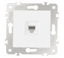 Розетка телефонная RJ-11 без рамки Arte Milano am-203 203.51-1.white