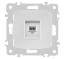 Розетка телефонная RJ-11 без рамки Arte Milano am-205 205.51-1.silver