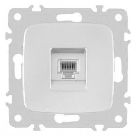 Розетка телефонная RJ-11 без рамки Arte Milano am-205 205.51-1.silver