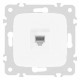 Розетка телефонная RJ-11 без рамки Arte Milano am-205 205.51-1.white