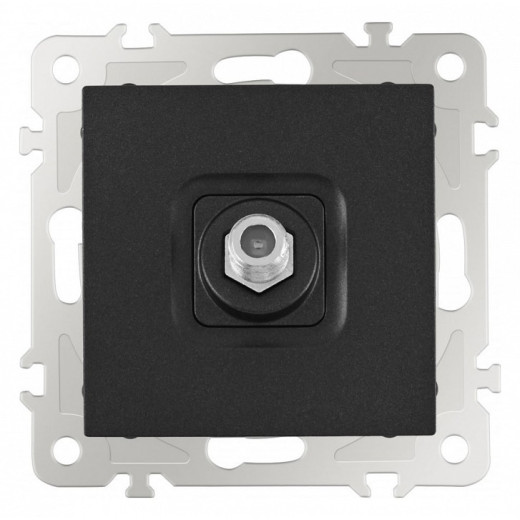 ТВ-розетка без рамки Arte Milano am-206 206.42-1.black