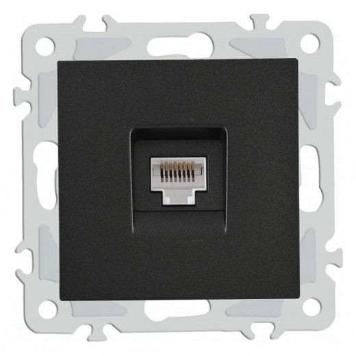 Розетка Ethernet RJ-45 без рамки Arte Milano am-206 206.45-1.black