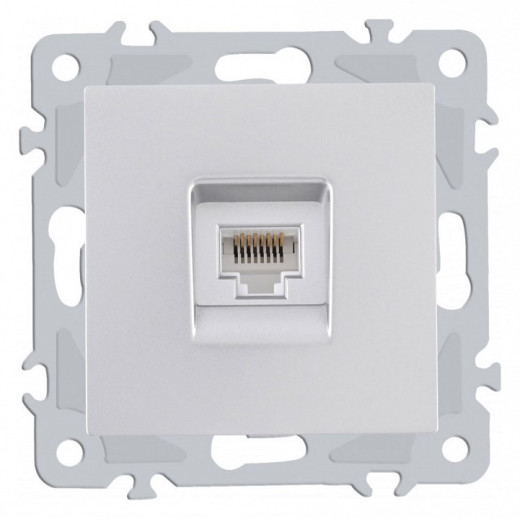 Розетка Ethernet RJ-45 без рамки Arte Milano am-206 206.45-1.silver