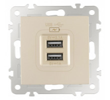 Розетка USB, без рамки Arte Milano am-206 206.46-1.shampan