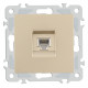 Розетка телефонная RJ-11 без рамки Arte Milano am-206 206.51-1.shampan