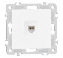 Розетка телефонная RJ-11 без рамки Arte Milano am-206 206.51-1.white