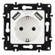 Розетка с заземлением и со шторкой и 2хUSB, без рамки Arte Milano am-217 217.47-1.white
