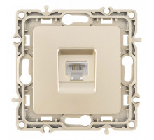 Розетка телефонная RJ-11 без рамки Arte Milano am-217 217.51-1.shampan