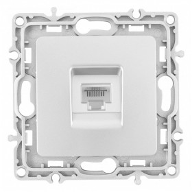 Розетка телефонная RJ-11 без рамки Arte Milano am-217 217.51-1.silver