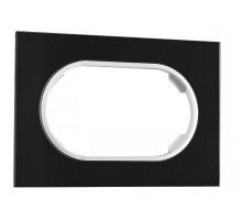 Рамка для двойной розетки Arte Milano am-502.01 502.01-double.black