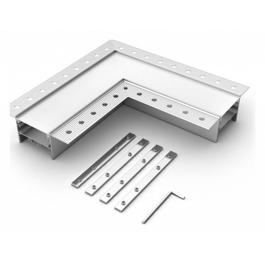 Соединитель угловой L-образный накладной Arlight S-LUX 030106