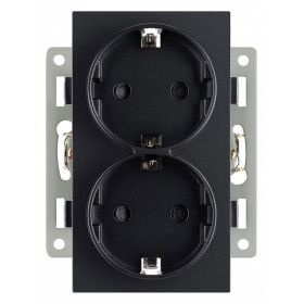 Розетка двойная с заземлением и со шторкой, без рамки Arlight SCT 043765