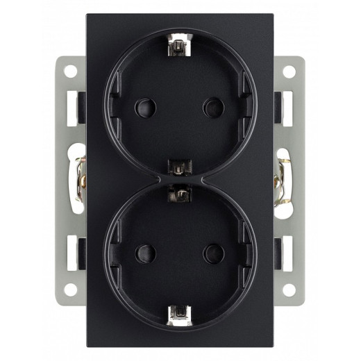 Розетка двойная с заземлением и со шторкой, без рамки Arlight SCT 043765