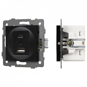 Механизм розетки 2хUSB type A и C Arlight SCT 049838