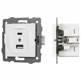 Механизм розетки 2хUSB type A и C Arlight SCT 049839