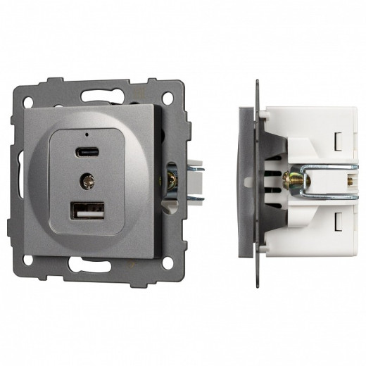 Механизм розетки 2хUSB type A и C Arlight SCT 049840