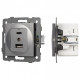 Механизм розетки 2хUSB type A и C Arlight SCT 049840