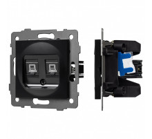 Розетка двойная RJ-12 и Ethernet RJ-45, без рамки Arlight SCT 049853