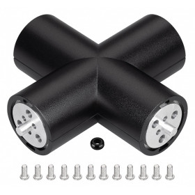 Соединитель угловой X-образный накладной Arlight ROUND 050544