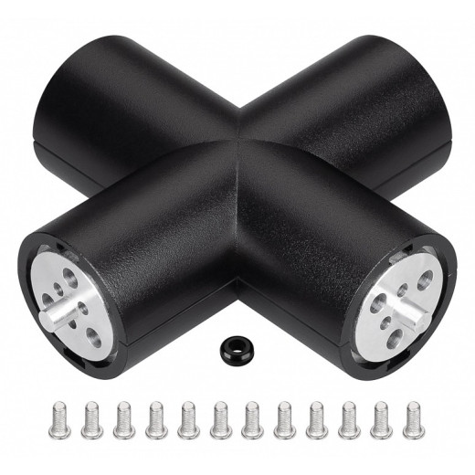 Соединитель угловой X-образный накладной Arlight ROUND 050544