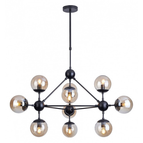 Люстра на штанге Arte Lamp Bolla A1664SP-10BK