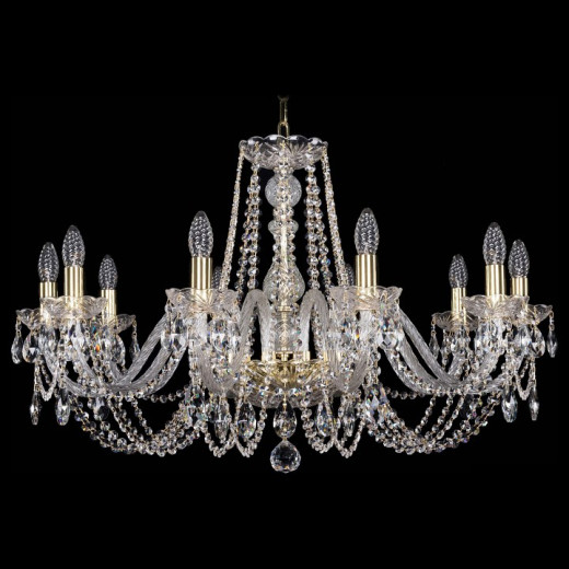 Подвесная люстра Bohemia Ivele Crystal 1402 1402/10/300/G
