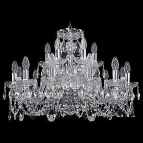 Подвесная люстра Bohemia Ivele Crystal 1402 1402/12+6/240/Ni