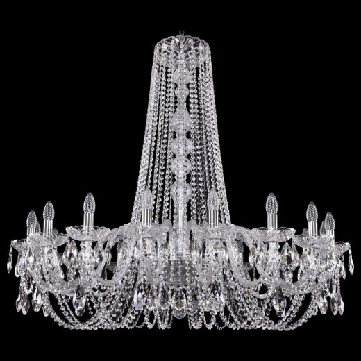 Подвесная люстра Bohemia Ivele Crystal 1402 1402/18/400/h-105/Ni