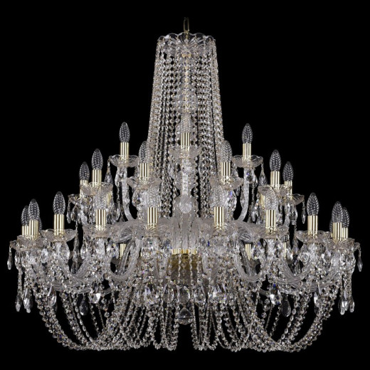 Подвесная люстра Bohemia Ivele Crystal 1402 1402/20+10+5/360/G