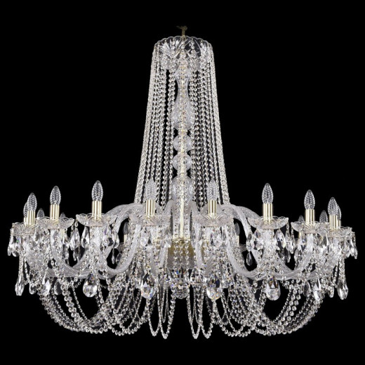 Подвесная люстра Bohemia Ivele Crystal 1402 1402/20/460/h-115/G