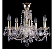 Подвесная люстра Bohemia Ivele Crystal 1402 1402/5/141/G/Leafs/Tube