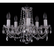 Подвесная люстра Bohemia Ivele Crystal 1402 1402/5/141/Ni/Leafs