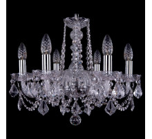 Подвесная люстра Bohemia Ivele Crystal 1402 1402/6/160/Ni/Leafs