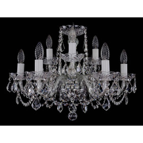 Подвесная люстра Bohemia Ivele Crystal 1402 1402/6_3/195/Ni/Leafs