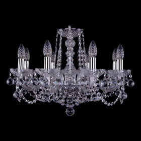 Подвесная люстра Bohemia Ivele Crystal 1402 1402/8/195/Ni/Balls