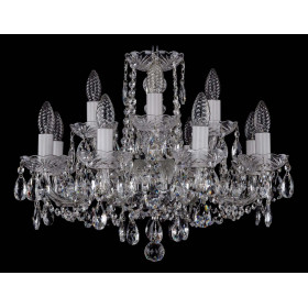Подвесная люстра Bohemia Ivele Crystal 1402 1402/8_4/195/Ni
