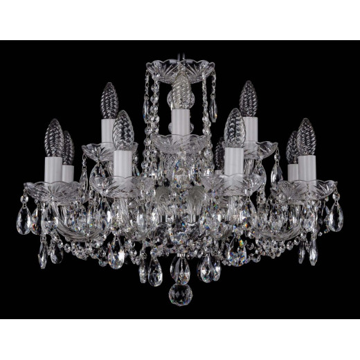 Подвесная люстра Bohemia Ivele Crystal 1402 1402/8_4/195/Ni