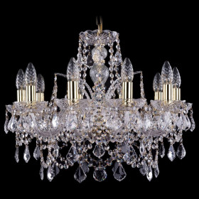 Подвесная люстра Bohemia Ivele Crystal 1411 1411/10/195/G/Leafs