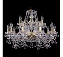 Подвесная люстра Bohemia Ivele Crystal 1411 1411/10+5/240/G/Balls