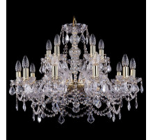 Подвесная люстра Bohemia Ivele Crystal 1411 1411/10+5/240/G/Leafs