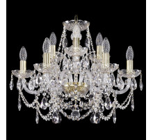 Подвесная люстра Bohemia Ivele Crystal 1411 1411/6+3/195/G
